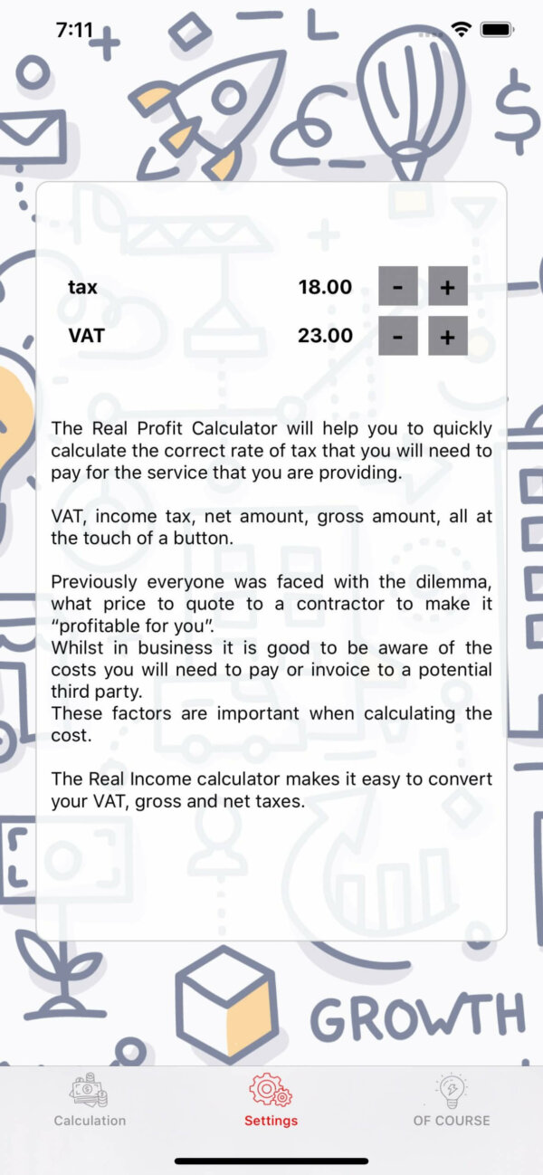myProfit - tax calculator